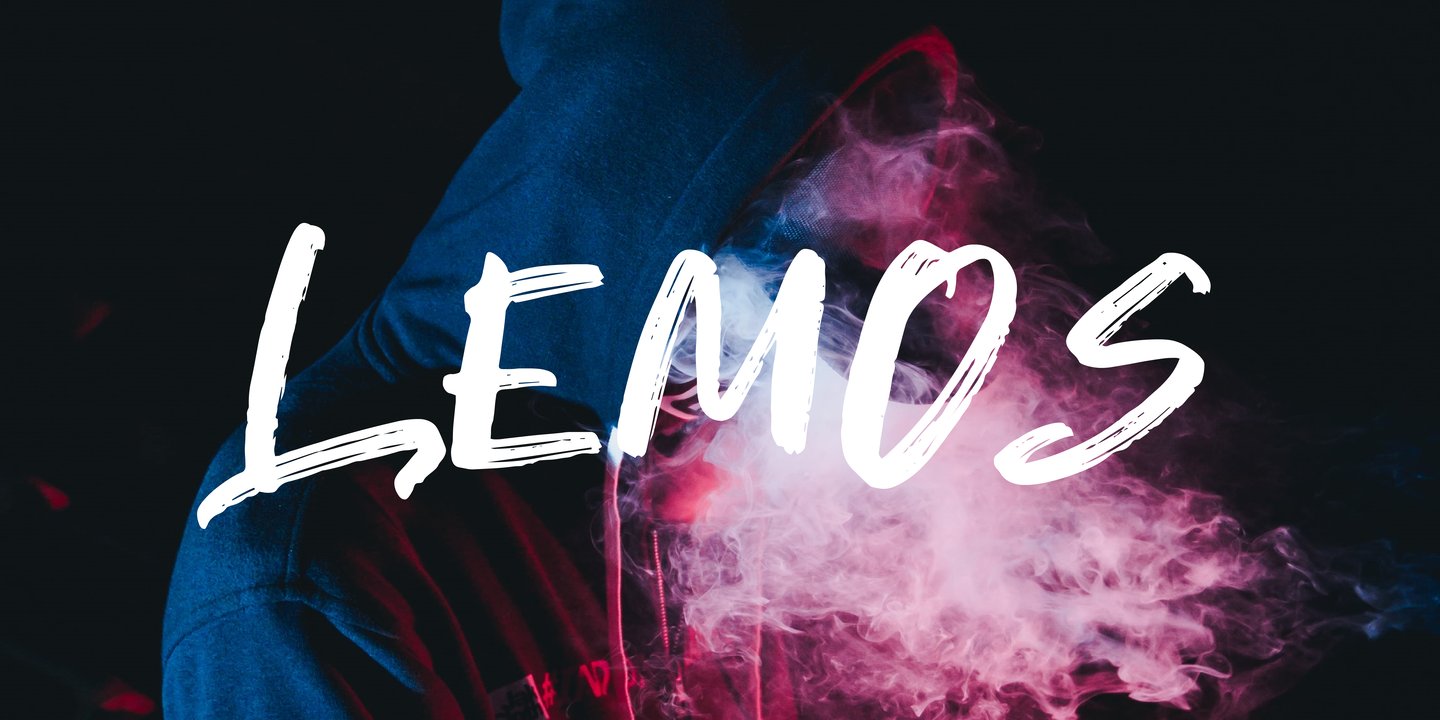 Beispiel einer Lemos Regular-Schriftart